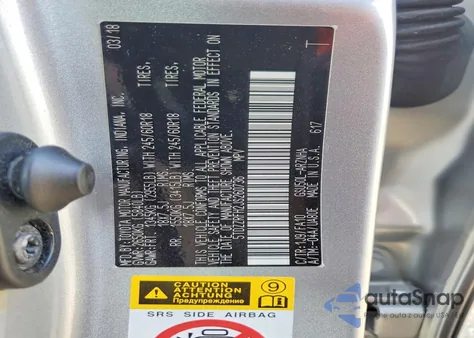 2018 Toyota Highlander Le z USA, uszkodzony, nr VIN 5TDZZRFH2JS260736